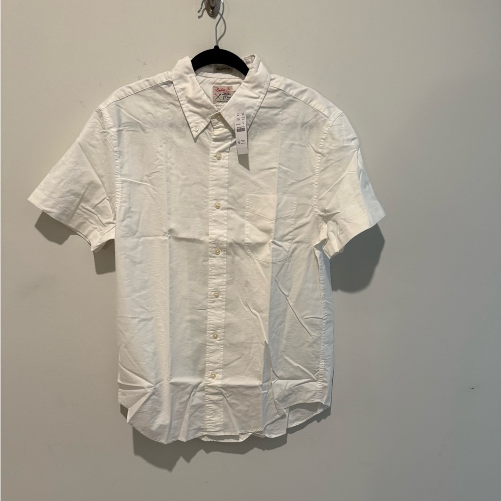 J. Crew Men's White Broken In Button Down Shirt
